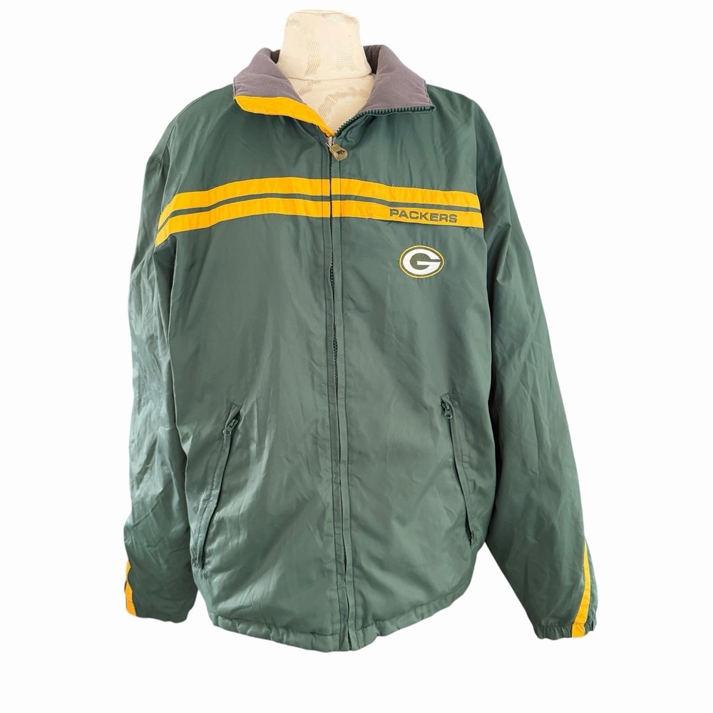 Vintage Green Bay Packers Jacket Mens L Green Yellow NFL 1990s Grailed Retro